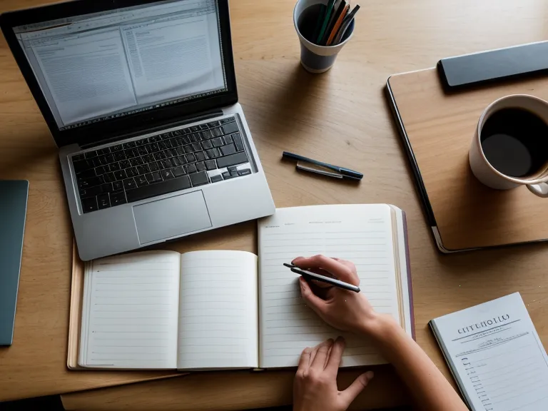 Notes manuscrites sur un carnet analysant le métamodèle linguistique de la PNL