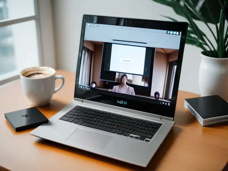 Écran d'ordinateur affichant un module de formation au coaching à distance