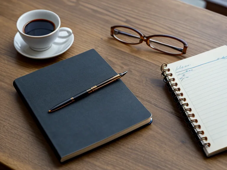 Carnet de notes avec un tableau comparatif manuscrit des écoles de coaching.