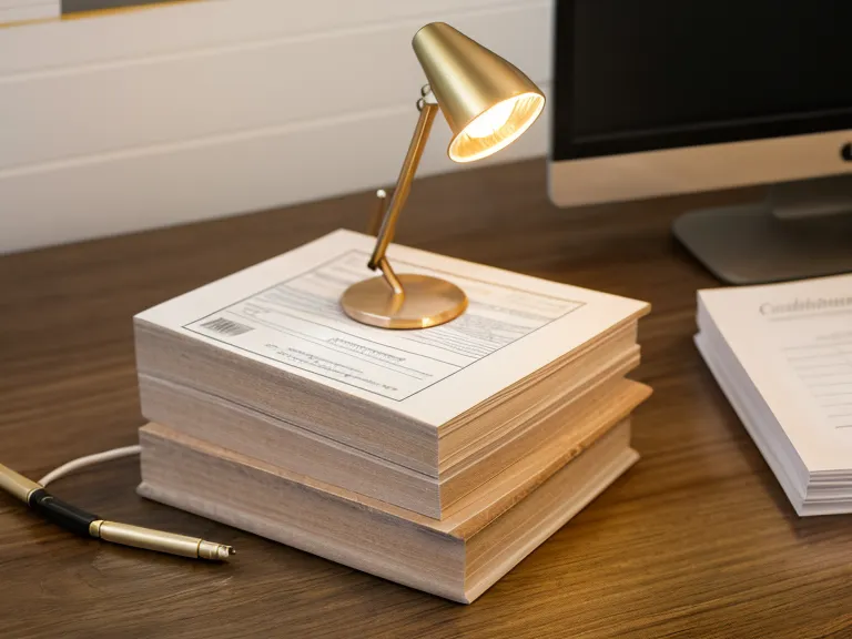 Documents de formation de coach en nutrition imprimés et surlignés sur un bureau.