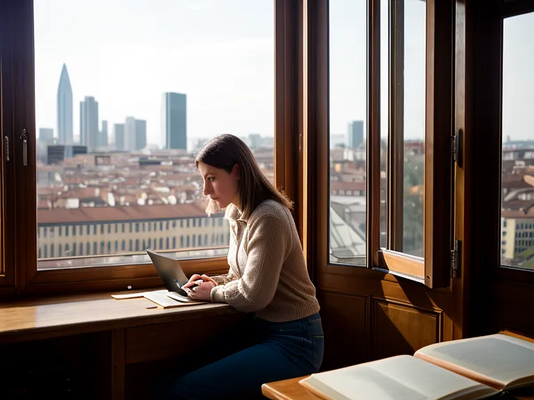 Vue sur Lyon depuis un bureau calme symbolisant la sérénité professionnelle